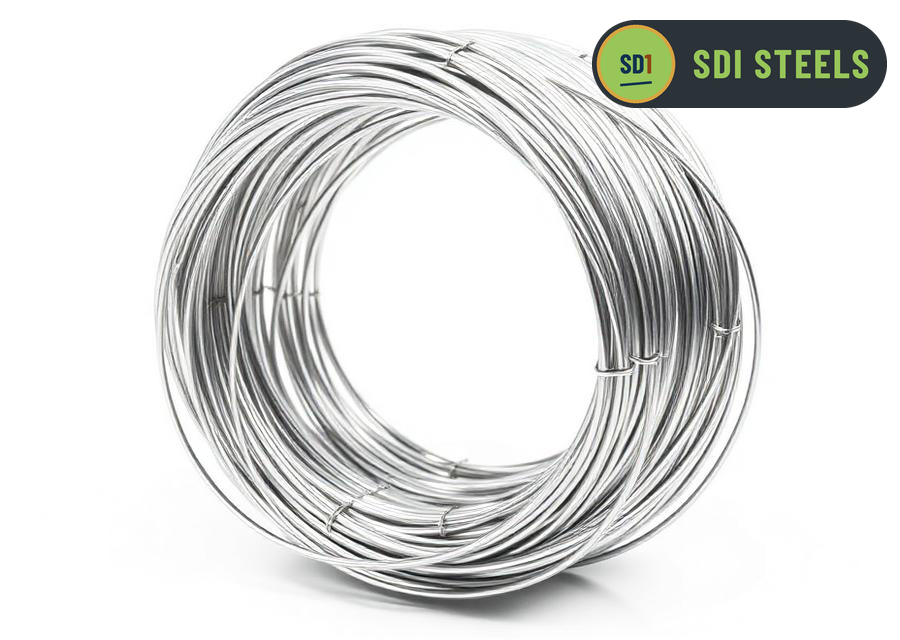 Coil of hot dip galvanized GI steel wire